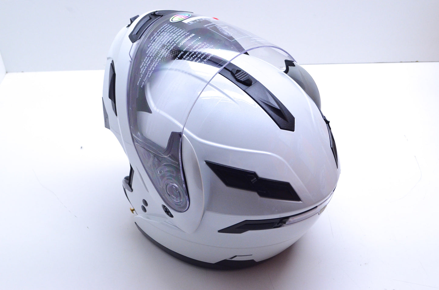 Gmax 72-52312X Pearl White 2XL Flip Jaw Helmet NOS