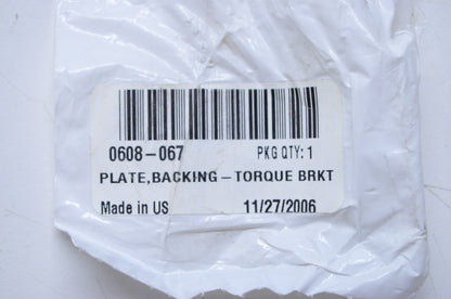 OEM Arctic Cat 0608-067 Torque Bracket Backing Plate NOS