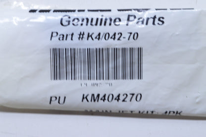 Mikuni KM404270, K4/042-70 70 Main Jet Qty 6 NOS