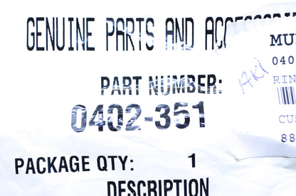 OEM Arctic Cat 0402-351 External Retaining Ring 35mm NOS