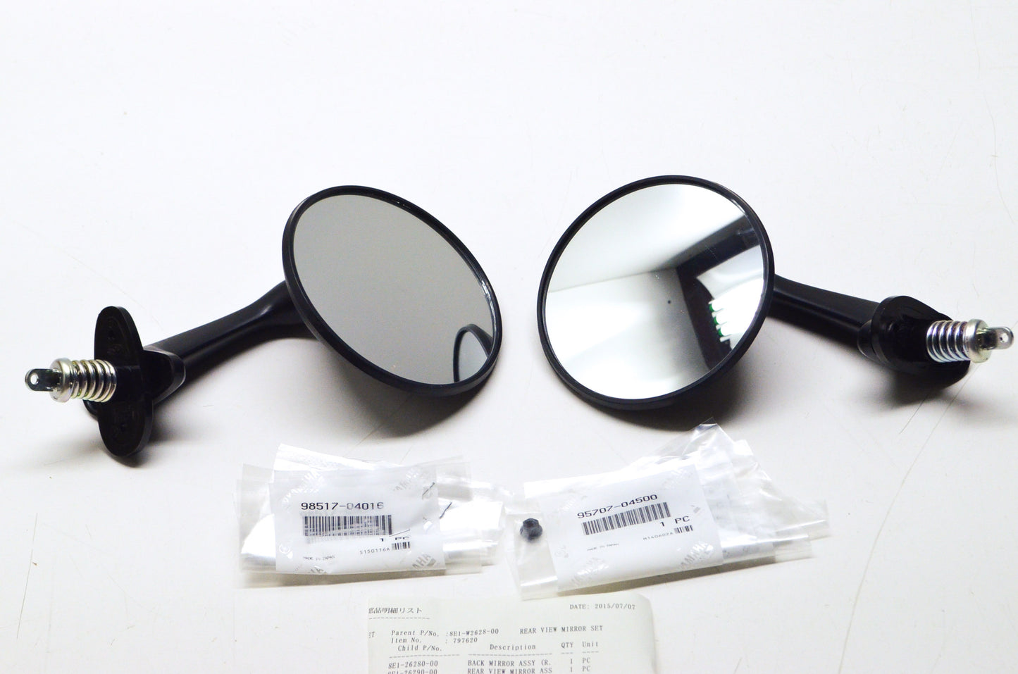 OEM Yamaha 8E1-W2628-00-00 Mirror Kit NOS