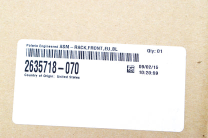 New OEM Polaris Black Front Rack Assembly  NOS