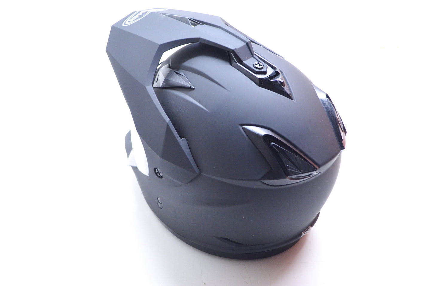 Gmax 72-7001M Medium Dual Sport Flat Black Helmet NOS