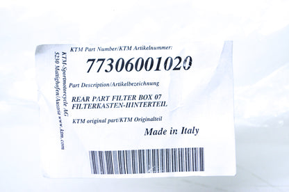 New KTM Rear Part Filter Box NOS