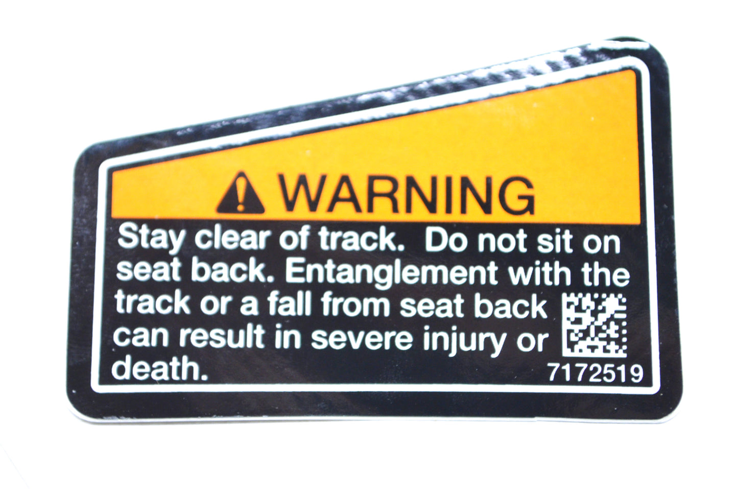 OEM Polaris 7172519 English Left Hand Track/Seat Decal NOS