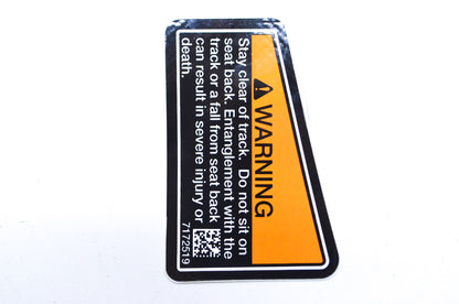 OEM Polaris 7172519 English Left Hand Track/Seat Decal NOS