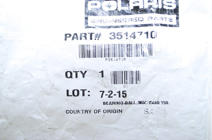 OEM Polaris 3514710 Ball Bearing 35X72X48 TIR NOS