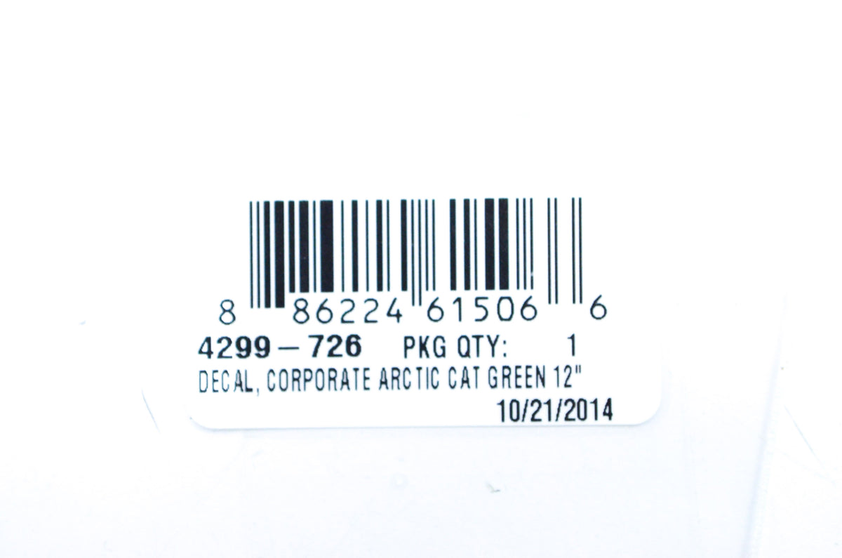 OEM Arctic Cat 4299-726 12' Corporate Decal NOS