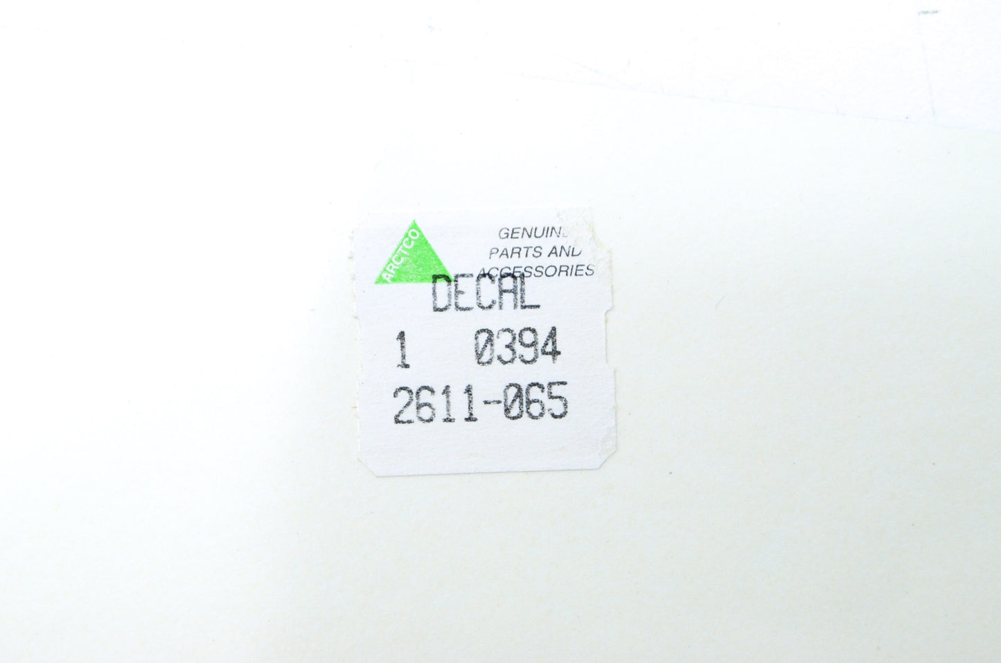 OEM Arctic Cat 2611-065 Left Hand Tunnel Decal NOS