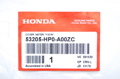OEM Honda 53205-HP0-A00ZC Meter Cover Y151R NOS