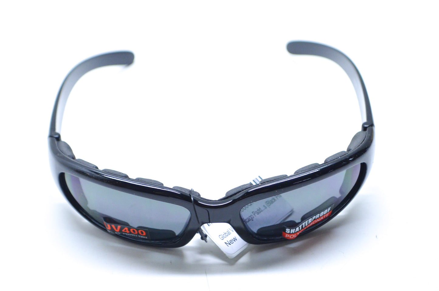 Global Vision 7877217536101, X000Q73JVZ Black Chicago Frame Padded Shatter Proof Riding Glas