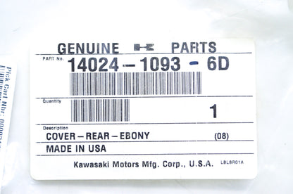 New OEM Kawasaki Ebony Rear Cover NOS