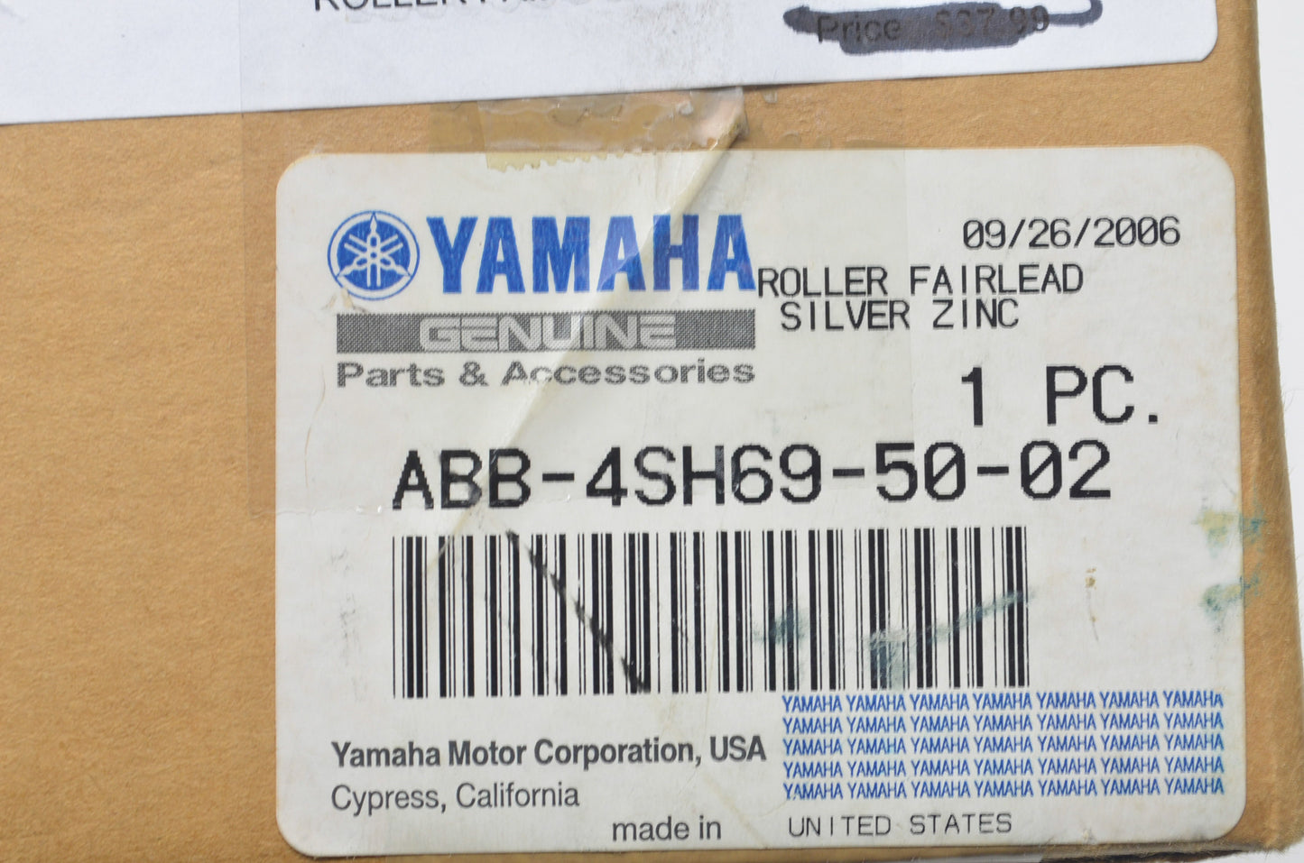 New OEM Yamaha AAB-4SH69-50, AAB-4SH69-50-02 Silver Roller Kit NOS