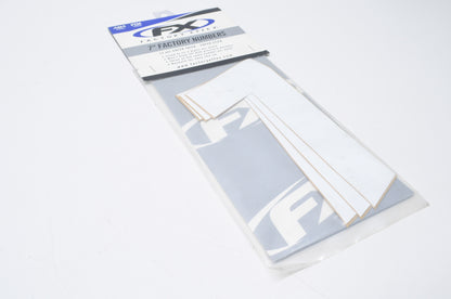 Factory Effex 08-90097 Number 7 White Factory 7 ' Number Kit NOS