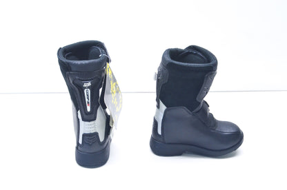 New Fox Kids 10 Black/Silver Comp 5k Boot NOS