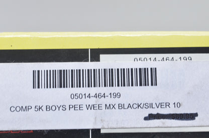 New Fox Kids 10 Black/Silver Comp 5k Boot NOS