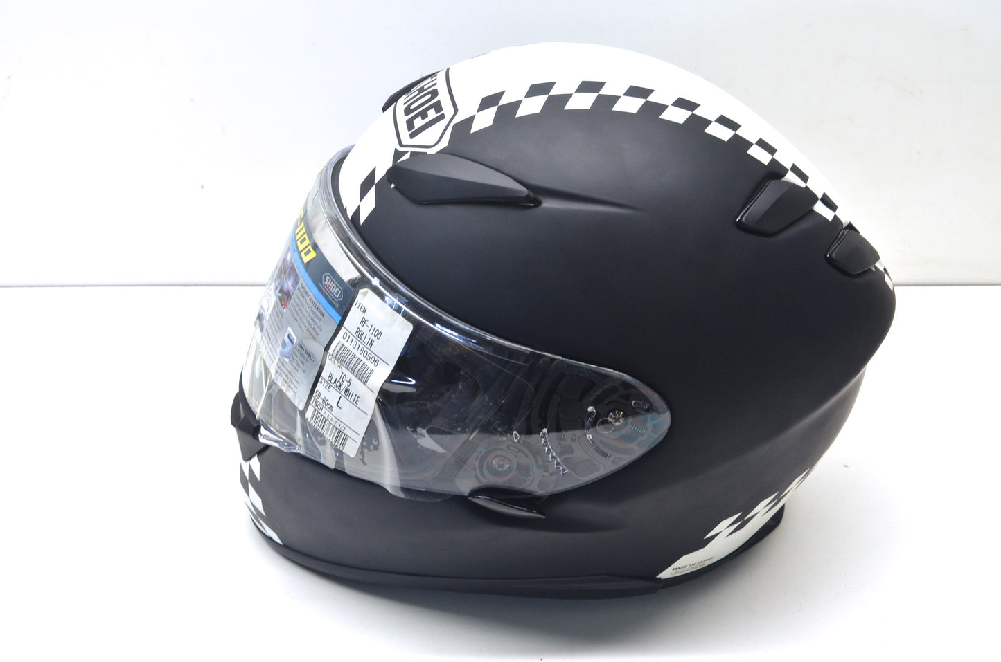Shoei 113180506 Large Matte Black/White RF 1100 Helmet NOS