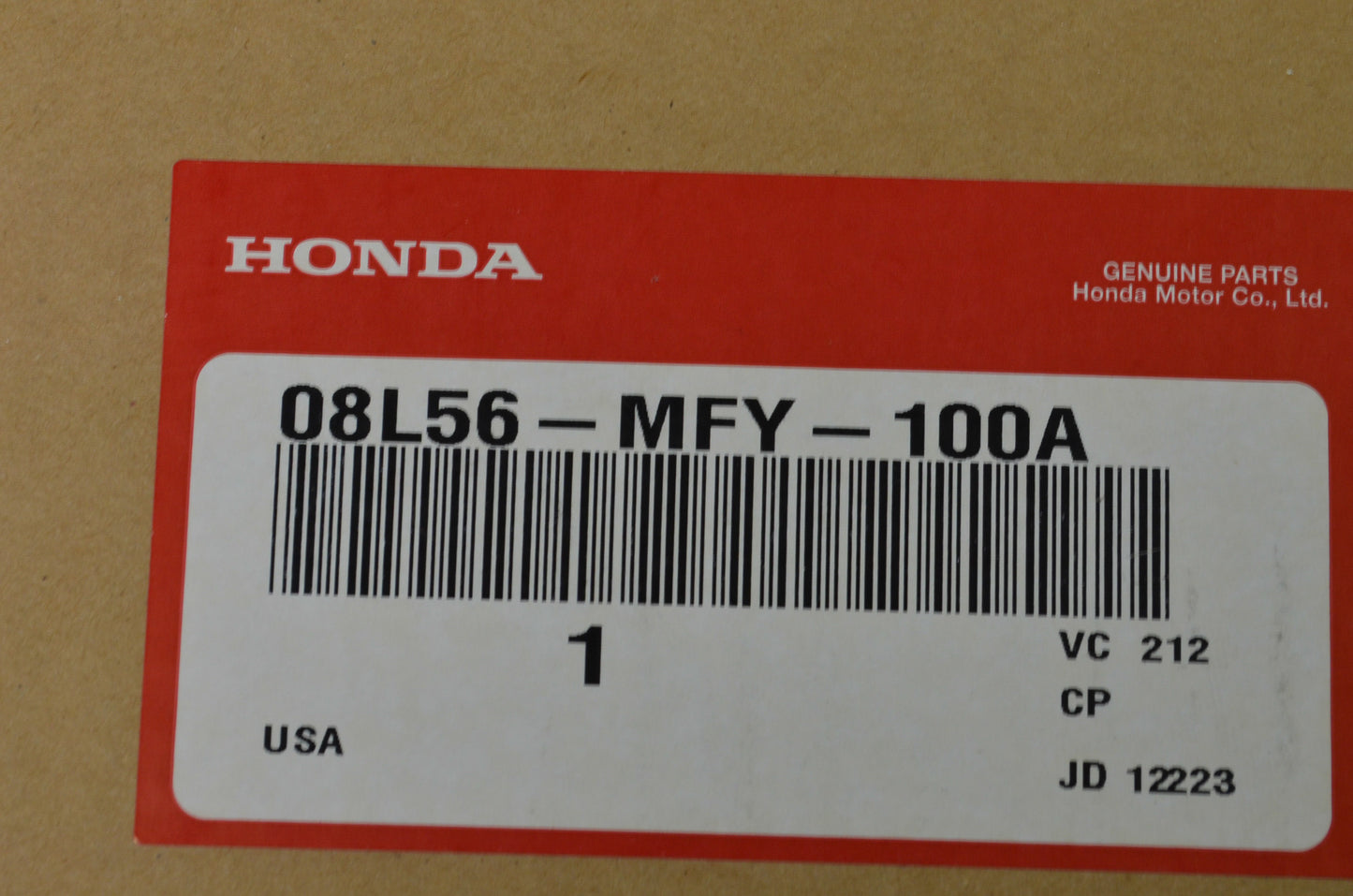 OEM Honda 08L56-MFY-100A Hard Leather Saddlebags Kit NOS