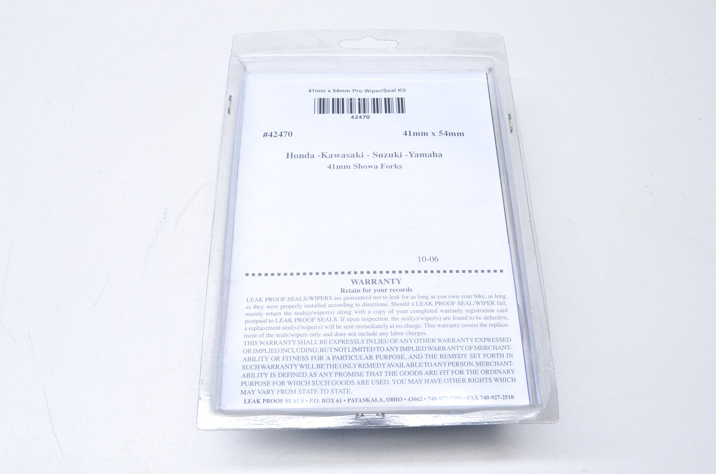 New Leak Proof 41mm x 54mm Pro Wiper/Seal Kit NOS