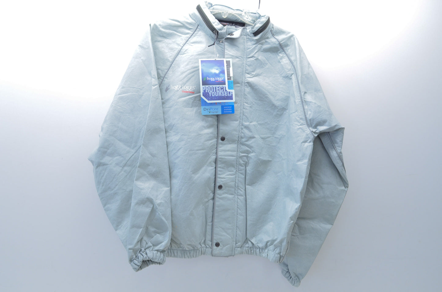 Frogg Toggs 506303 Small Grey Rain Jacket NOS