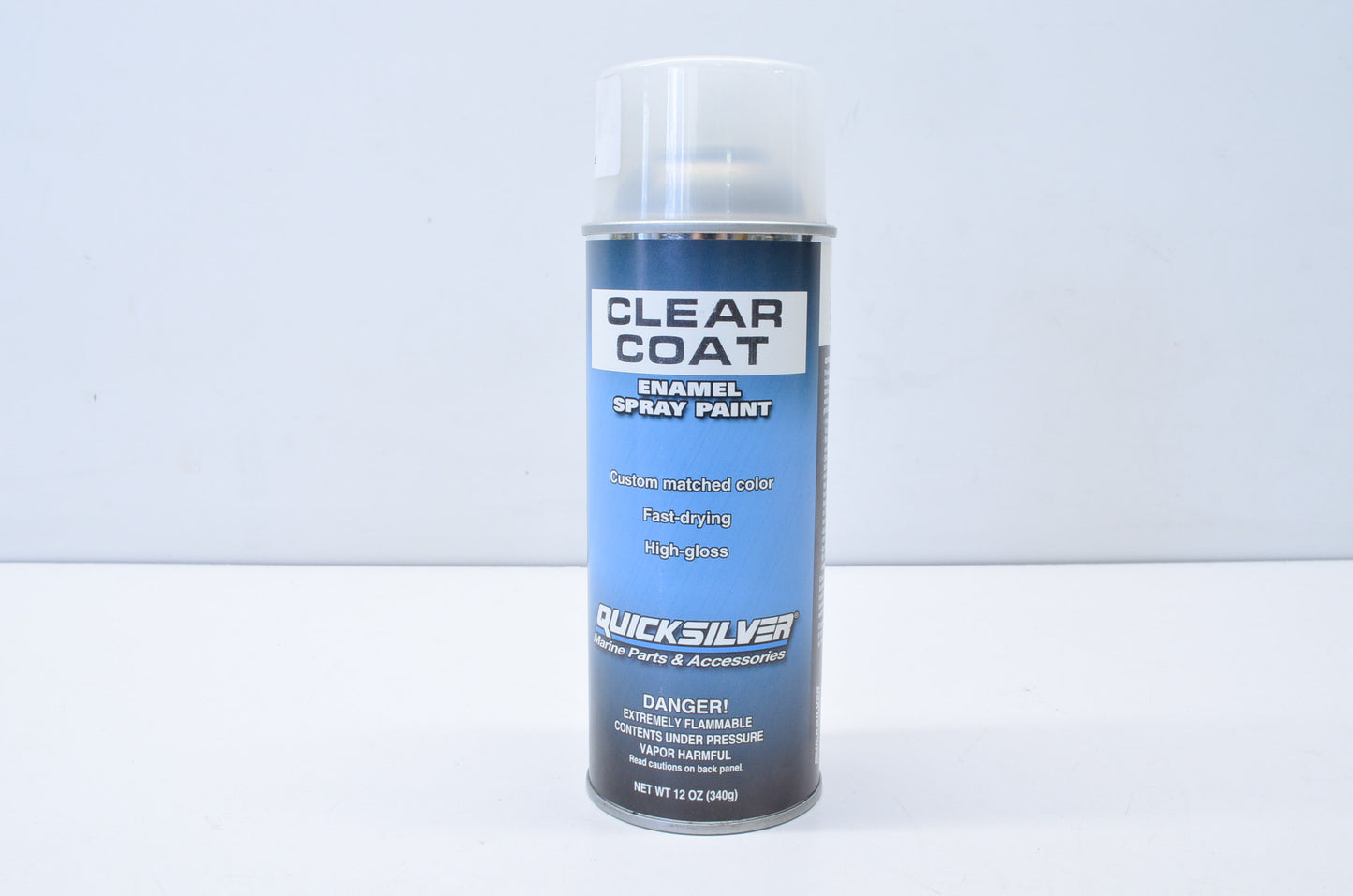 New Quicksilver Clear Coat Enamel Spay Paint Can NOS