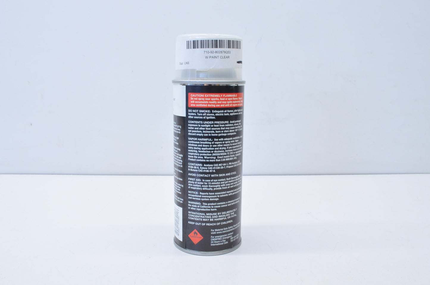 New Quicksilver Clear Coat Enamel Spay Paint Can NOS
