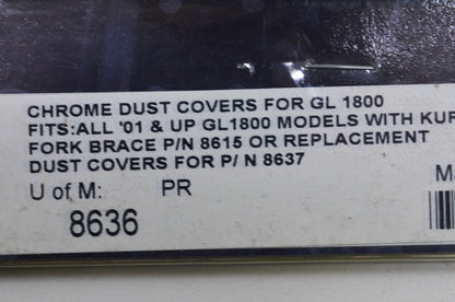 Kuryakyn 8636 Chrome Dust Covers Kit GL1800 NOS