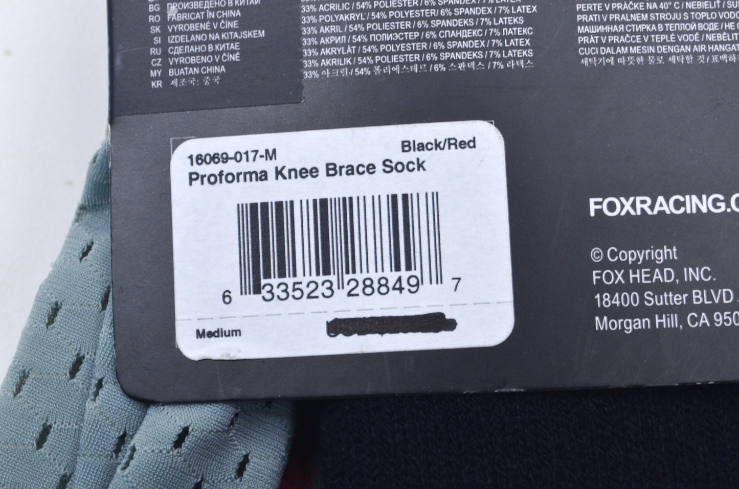 Medium Performance Knee Brace Socks NOS