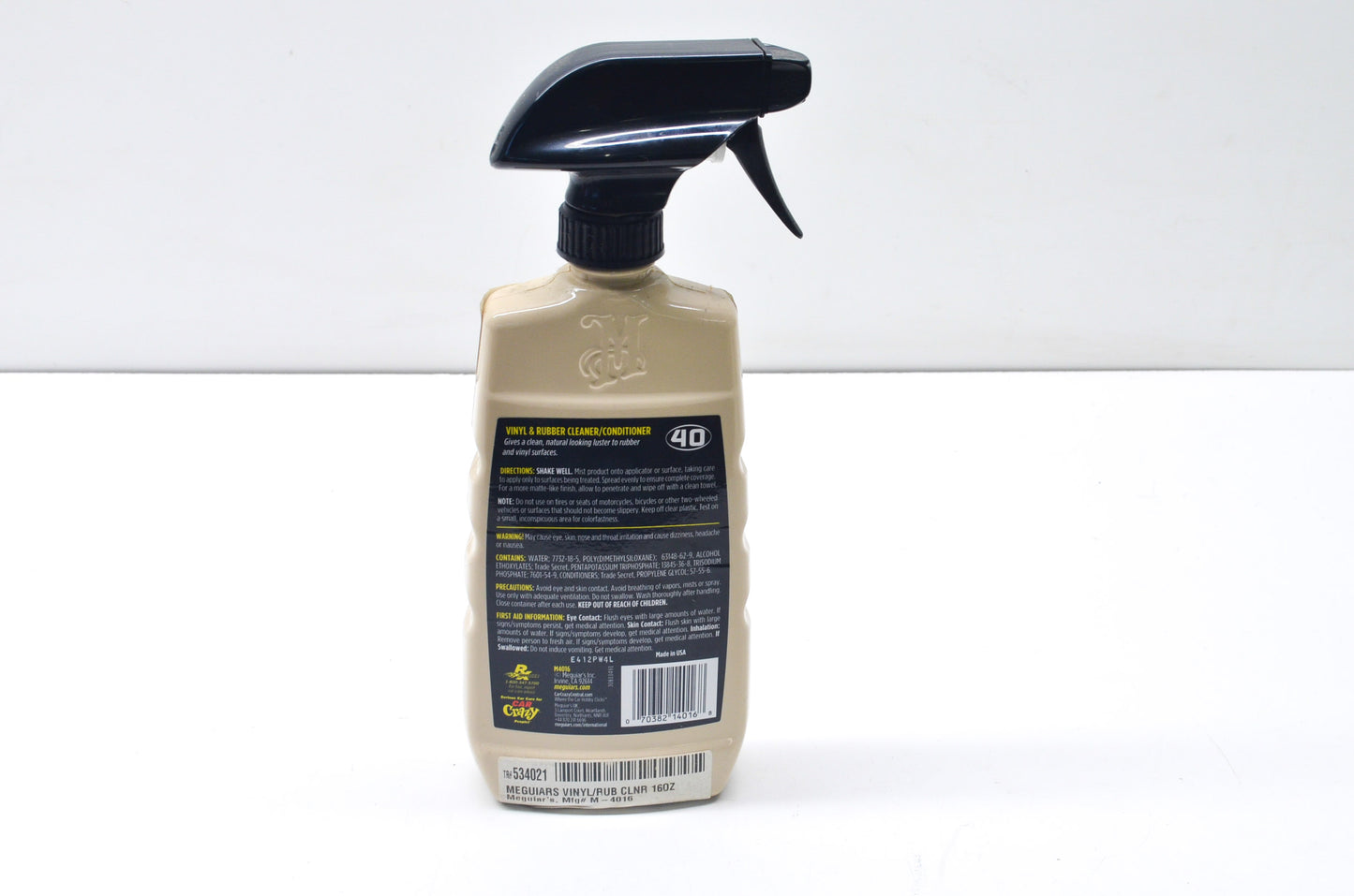 New Meguiar's 16 Oz Vinyl & Rubber Cleaner NOS