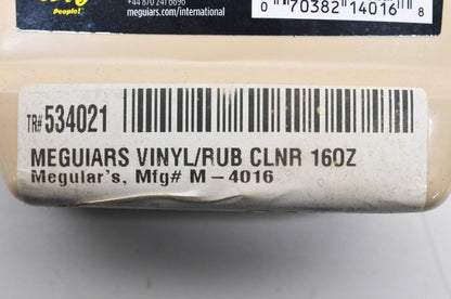 New Meguiar's 16 Oz Vinyl & Rubber Cleaner NOS
