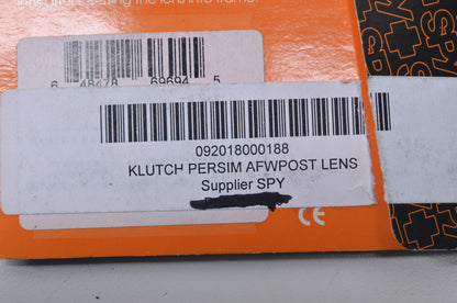 Spy 92018000188 Klutch Orange Anti-Fog lens NOS
