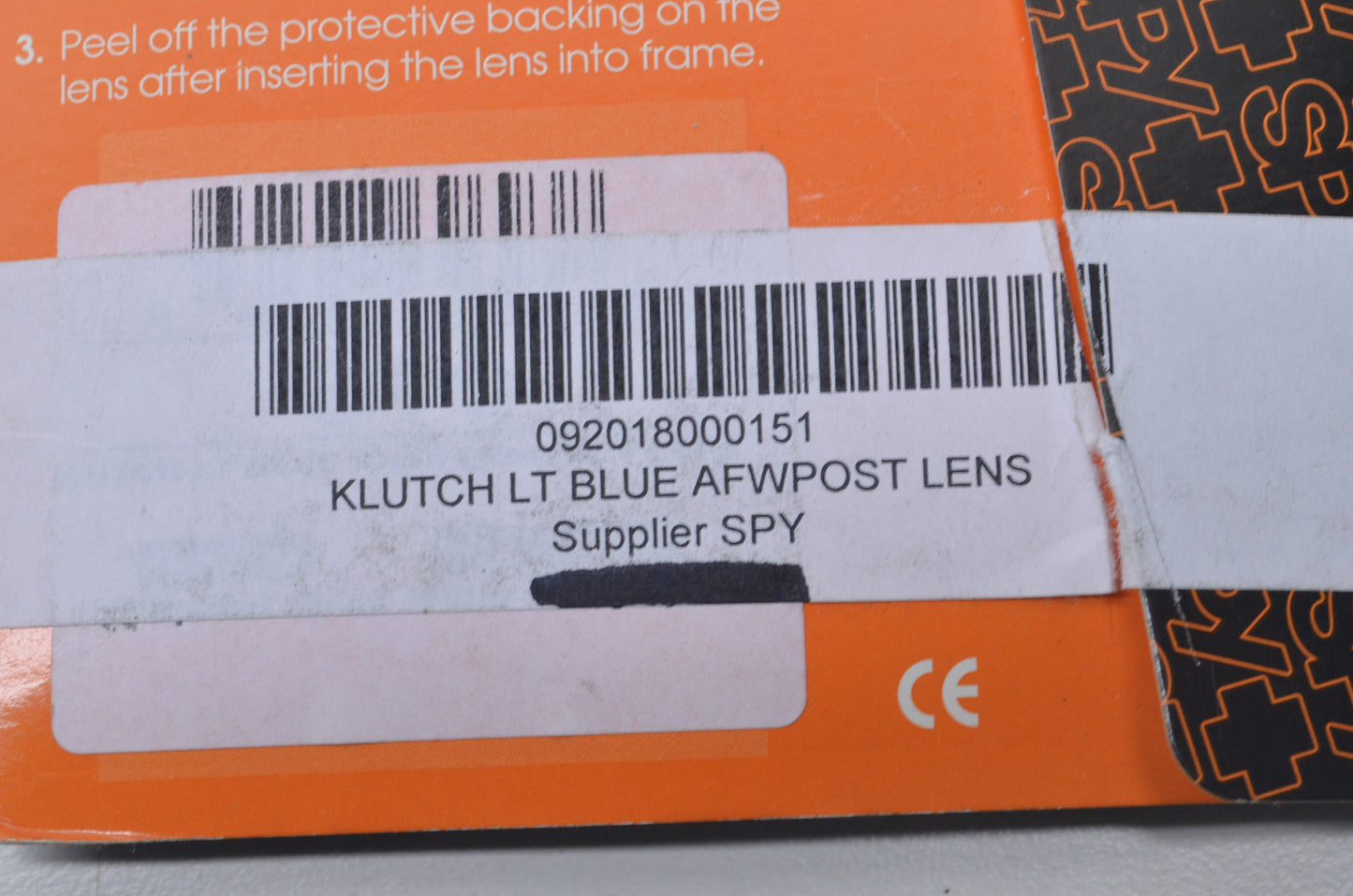 Spy 92018000151 Klutch Light Blue Anti-Fog Lens NOS