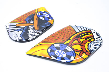 New Icon Lucky Lid Black Sideplate Kit NOS