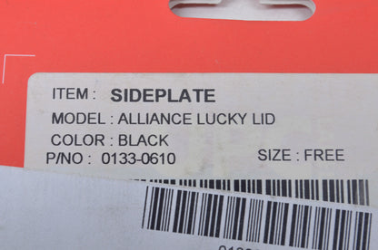 New Icon Lucky Lid Black Sideplate Kit NOS