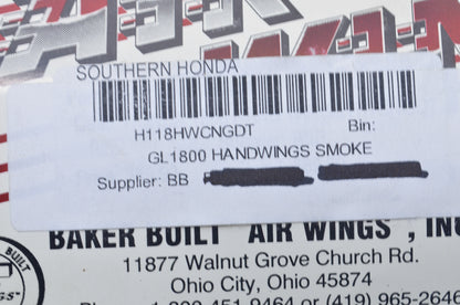 New Air Wings Smoke Air Deflectors Kit NOS