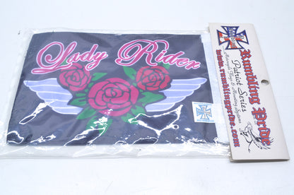 New Rumbling Pride Rose Lady Rider Flag NOS