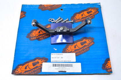 Greggs Customs GCYT06R6BLU License Plate Bracket Kit Yamaha 06-07 YZF-R6 NOS