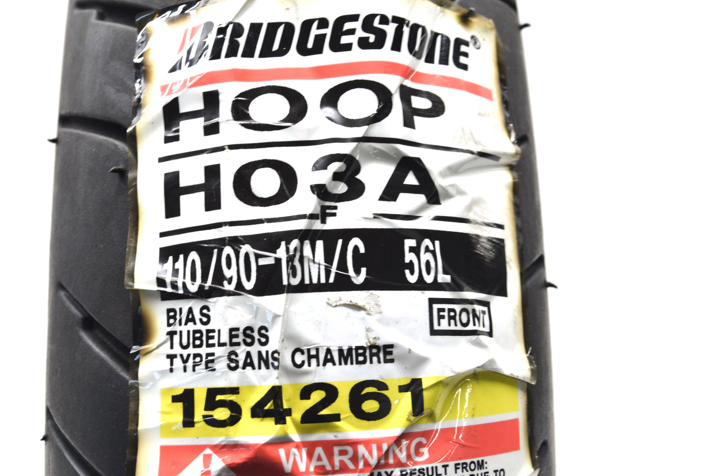 New Bridgestone Hoop Front Tire 110/90-13 NOS