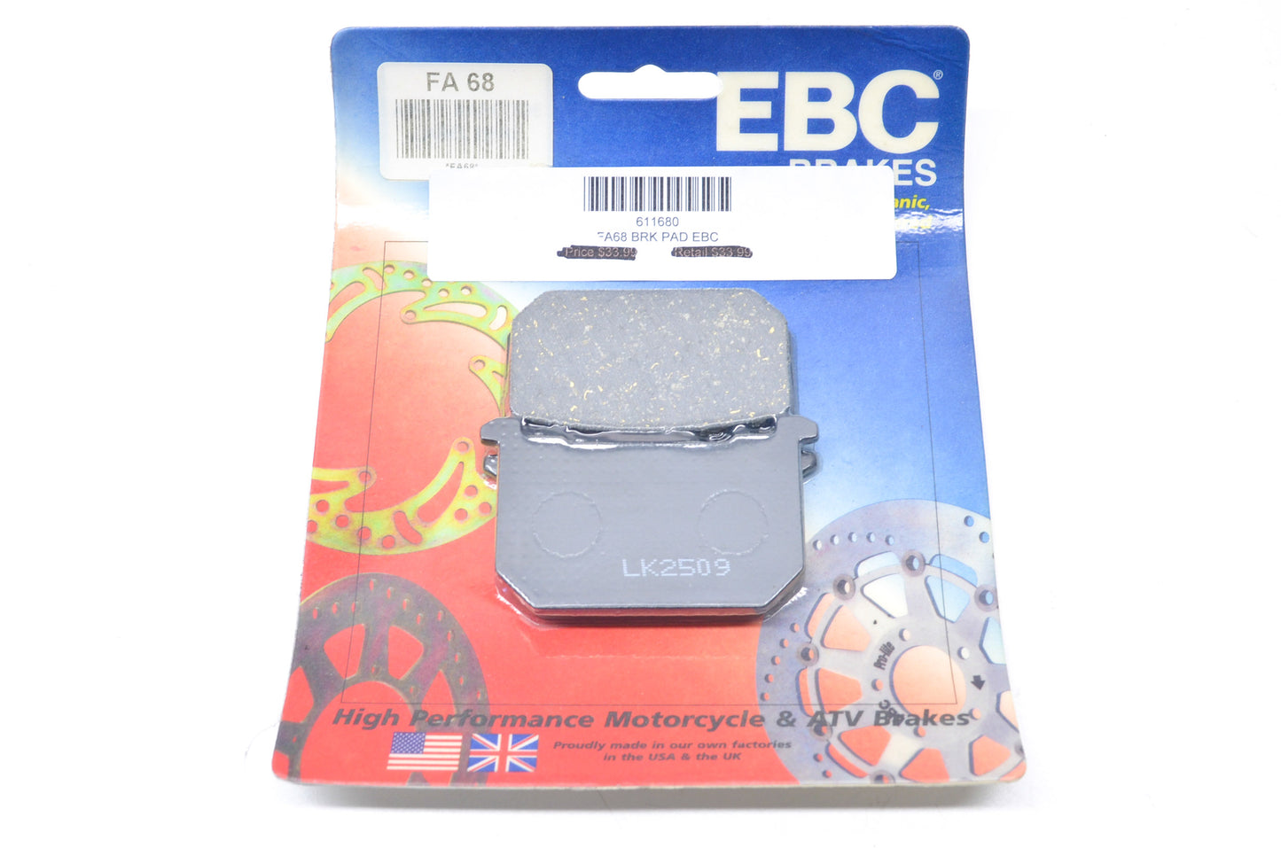 New EBC Brake Pad NOS