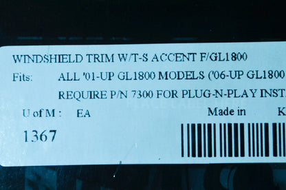Kuryakyn 1367 Windshield Chrome Trim Kit NOS