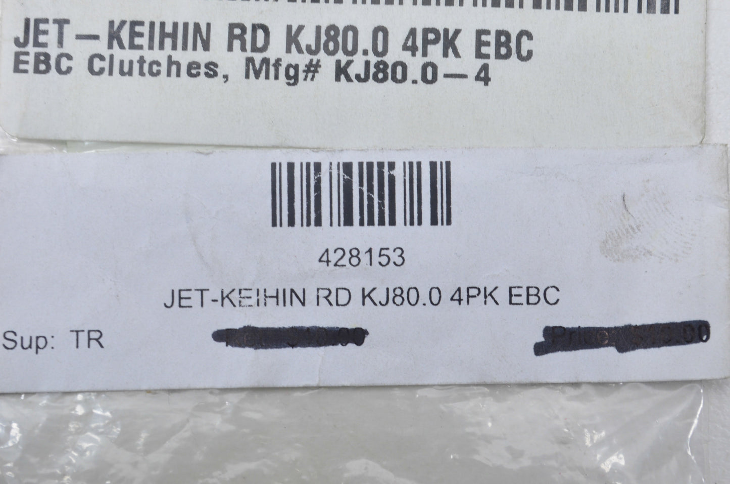 EBC 428153, KJ80.0 Brass Main Jets Qty 4 NOS