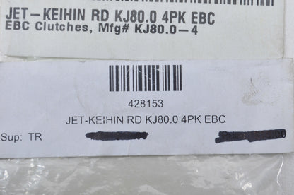 EBC 428153, KJ80.0 Brass Main Jets Qty 4 NOS