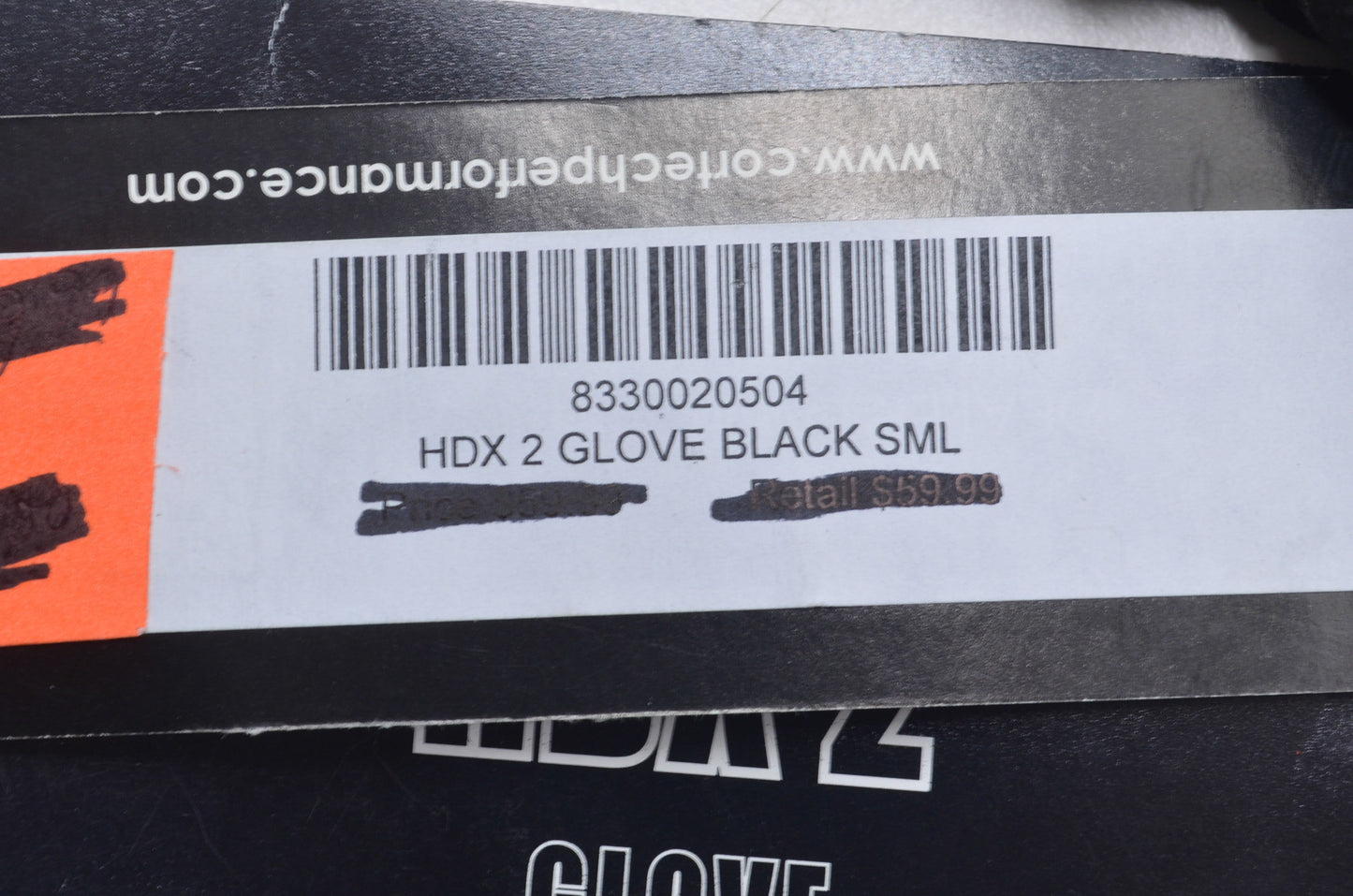 New Cortech Mens Small Black HDX2 Gloves NOS