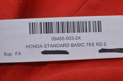 New Fox Adult XXL Red Standard Tee NOS