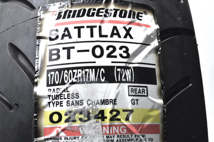 New Bridgestone Battlax Rear Tire 170/60ZR17M/C NOS
