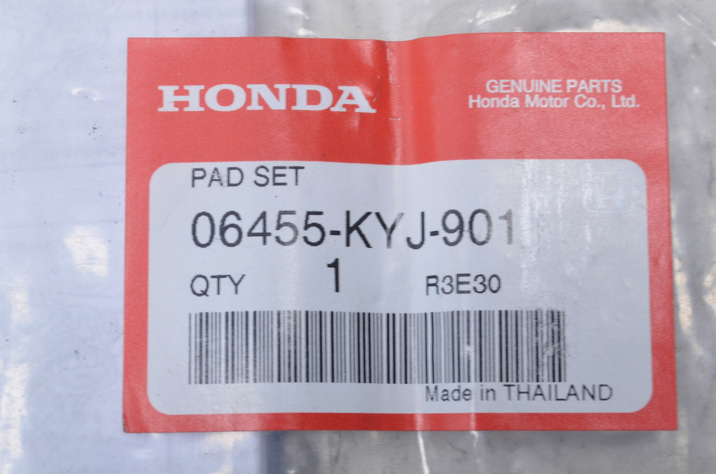 OEM Honda 06455-KYJ-901 Pad Set NOS
