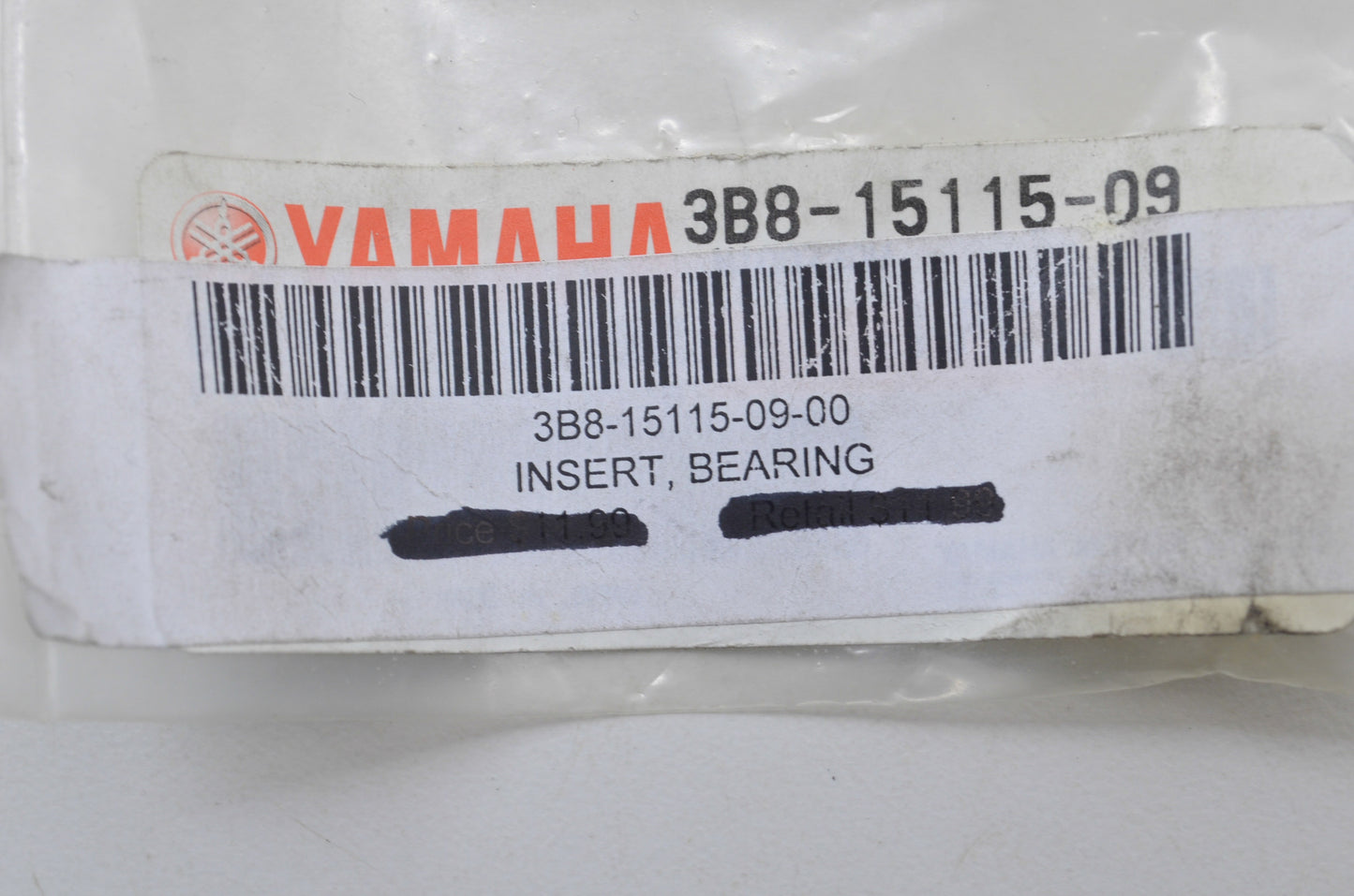 New OEM Yamaha 3B8-15115-09-00 Bearing Insert NOS