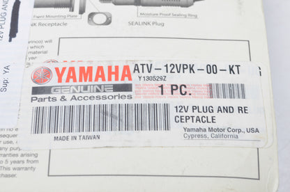 OEM Yamaha ATV-12VPK-00-KT 12 V Plug Kit NOS