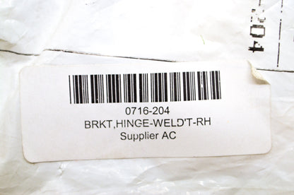OEM Arctic Cat 0716-204 Painted Black Right Hinge Bracket NOS