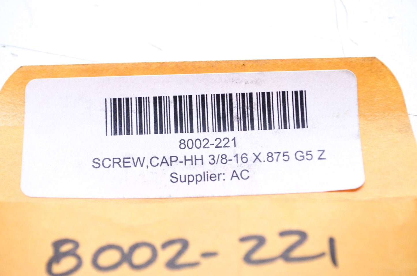 OEM Arctic Cat 8002-221 Hex Head Cap Screw 3/8-16 X.875 Qty 2 NOS